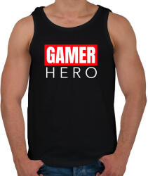 printfashion GAMER HERO - Férfi atléta - Fekete (10446846)