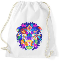 printfashion Színes oroszlán - Sportzsák, Tornazsák - Fehér (12042671)