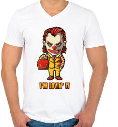 printfashion Szeretem - Férfi V-nyakú póló - Fehér (2256393)