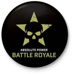 printfashion Battle Royale - Absolute Power - Kitűző, hűtőmágnes - Fekete (3098696)