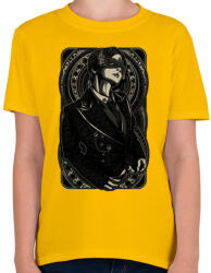printfashion Maszkos - Gyerek póló - Sárga (77850)