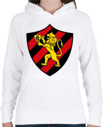 printfashion Escudo Logo - Női kapucnis pulóver - Fehér (541498)