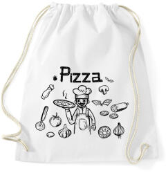 printfashion pizza chef - Sportzsák, Tornazsák - Fehér (15708965)