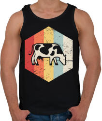 printfashion Retro szarvasmarha - Férfi atléta - Fekete (1190168)