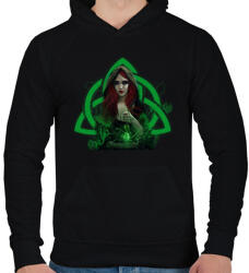 printfashion boszorkány - Férfi kapucnis pulóver - Fekete (1574965)