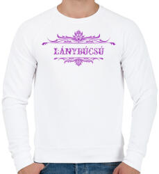 printfashion Lánybúcsú - Férfi pulóver - Fehér (5322379)