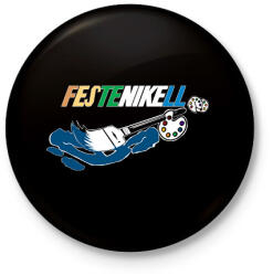 printfashion festeNIKEll - Kitűző, hűtőmágnes - Fekete (14886062)