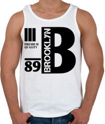 printfashion Brooklyn premium quality 89 - Férfi atléta - Fehér (4379234)