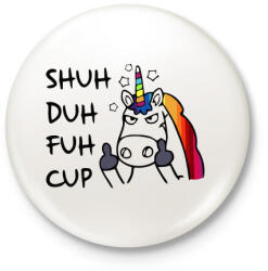 printfashion Mérges egyszarvú - Kitűző, hűtőmágnes - Fehér (3082095)