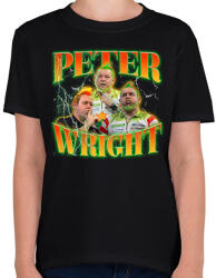 printfashion Peter Wright - darts - Gyerek póló - Fekete (15551860)