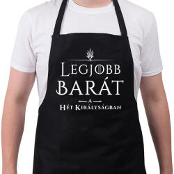 printfashion got-legjobb-barat-white - Kötény - Fekete (4927098)