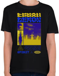 printfashion Demon - Gyerek póló - Fekete (14736654)