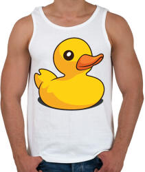 printfashion Kiskacsa - Férfi atléta - Fehér (16551274)