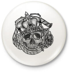 printfashion Halott király - Kitűző, hűtőmágnes - Fehér (3076610)