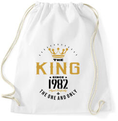printfashion A király 1982-ben született - Sportzsák, Tornazsák - Fehér (1216222)