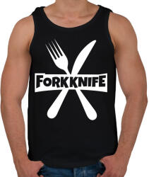 printfashion Forkknife - Férfi atléta - Fekete (967585)