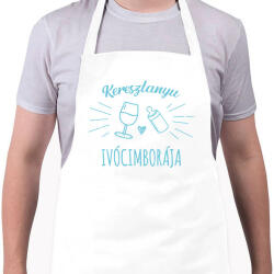 printfashion Keresztanyu ivócimborája - Kötény - Fehér (7112961)