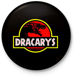 printfashion Dracarys - Kitűző, hűtőmágnes - Fekete (3097353)