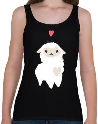 printfashion Alpaca - fehér - Női atléta - Fekete (5315199)