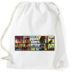printfashion San Andreas - Sportzsák, Tornazsák - Fehér (2857886)