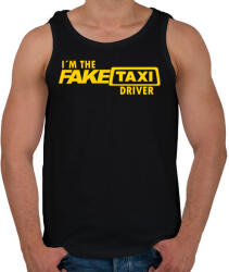 printfashion Faketaxi Driver - Férfi atléta - Fekete (1665095)