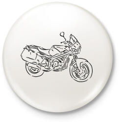 printfashion cagiva river 600 - Kitűző, hűtőmágnes - Fehér (7180818)