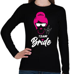 printfashion Team Bride fehér - Női hosszú ujjú póló - Fekete (12599281)