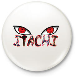 printfashion Ucsiha Itacsi eyes - Kitűző, hűtőmágnes - Fehér (5368061)