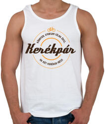 printfashion kerekpar-brown-orange - Férfi atléta - Fehér (559406)