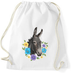 printfashion Szamár - Sportzsák, Tornazsák - Fehér (13876175)