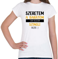 printfashion Csak vicceltem - Női - Női póló - Fehér (7283865)