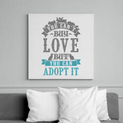 printfashion Örökbefogadás - Vászonkép - Fehér (13353503)
