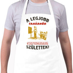 printfashion Tanárnő szülinapja szeptember - Kötény - Fehér (5748246)