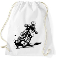 printfashion motocross - Sportzsák, Tornazsák - Fehér (16089378)