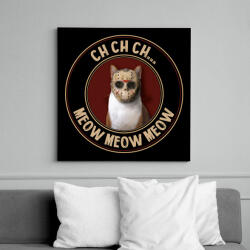 printfashion Ch ch ch. . . - Vászonkép - Fekete (8755925)