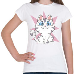 printfashion Cuki cica - Női póló - Fehér (6098461)
