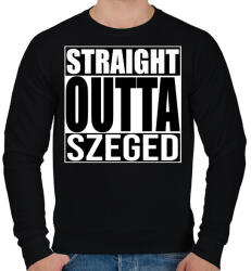 printfashion Straight Outta Sopron - Férfi pulóver - Fekete (935179)