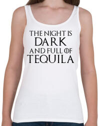 printfashion Az éj sötét és tele tequilával - Női atléta - Fehér (1497669)