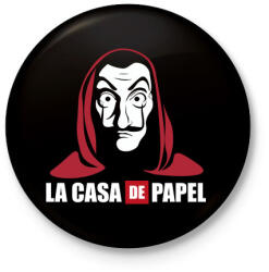 printfashion La casa de papel WL - Kitűző, hűtőmágnes - Fekete (5559066)
