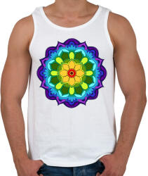 printfashion Mandala 5 - Férfi atléta - Fehér (1459754)