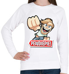 printfashion Pewdiepie - Női pulóver - Fehér (1744613)
