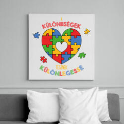 printfashion Különlegessé tesz - Vászonkép - Fehér (13250075)