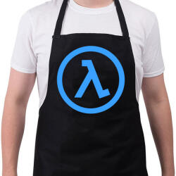 printfashion Half Life Blue - Kötény - Fekete (4933767)