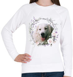 printfashion kuvasz kutyus - női - Női pulóver - Fehér (15313511)