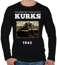 printfashion KURKS - Férfi hosszú ujjú póló - Fekete (1567764)