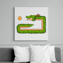 printfashion Retro dragonball snake - Vászonkép - Fehér (6621924)