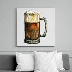 printfashion Beer - Vászonkép - Fehér (6625446)