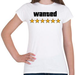 printfashion Wanted Level 6 - Női póló - Fehér (16431031)