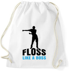 printfashion Floss like a boss - táncos - Sportzsák, Tornazsák - Fehér (1421620)