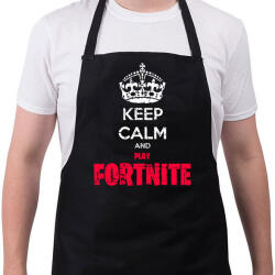 printfashion Keep Calm Fortnite - Kötény - Fekete (4927421)